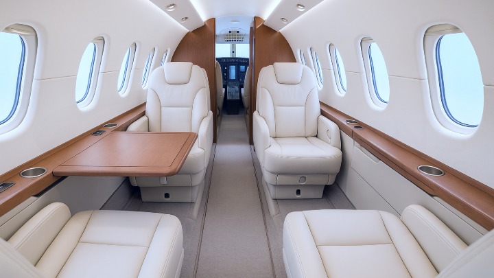 Hawker 800XP Jet Interior